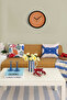 Reflective Modern Design Wall Clock - 42cm - Black Case with Glass Front - Silent Mechanism - 2