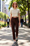 Women's Cigarette Cut Stylish Evening Pants Functional Durable Quality Comfortable Aesthetic Sports - 2