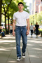 Men's Loose Fit Denim Pants Regular Waist Functional Durable Quality Comfortable Aesthetic Stylish - 2