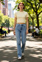 Women's Straight Cut Denim Pants Functional Durable Quality Comfortable Aesthetic Modern - 2