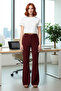 Women's High Waist Flare Woven Pants Functional Durable Quality Comfortable Aesthetic Stylish - 3