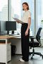 Women's Pleated Wide Leg Knitted Pants Functional Durable Quality Comfortable Aesthetic Sports - 4