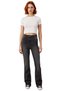 Women's Anthracite High Waist Flared Denim Trousers Functional Durable Quality Sports - 4