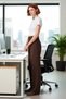 Women's Dark Brown High Waist Wide Leg Woven Pants Functional Durable Quality Sports - 3