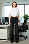 Women's High Waist Wide Leg Denim Pants Functional Durable Quality Comfortable Aesthetic - 3