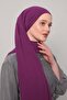 Dark Purple Lux Chiffon Shawl - 2