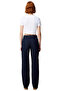 Women's Dark Lacing Detailed Wide Leg Denim Trousers Functional Durable Quality Comfortable - 5