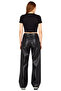 Women's Shiny Finish Wide Leg Pants Functional Durable Quality Comfortable Aesthetic Stylish - 5