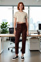Women's Cigarette Cut Stylish Evening Pants Functional Durable Quality Comfortable Aesthetic Sports - 3