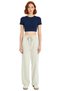 Women's Gabardine Woven Wide Leg High Waist Pants Functional Durable Quality Modern - 5