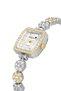 Flower Stone Cord Women Wristwatch Gold Silver Color Pl-1583B1X