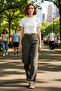 Women's High Waist Wide Leg Woven Fabric Pants Functional Durable Quality Comfortable Stylish - 2