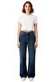 Women's High Waist Wide Leg Cut Denim Pants Functional Durable Quality Comfortable - 4