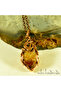 Citrine Crystal Handmade Authentic Necklace - Natural Stone Necklace - Single Product