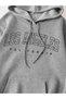 Unisex Gray Los Angeles Printed Oversize Hooded Sweatshirt - 2