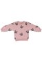 Baby Girl Pink Coffee Bow Tie Printed Velvet Corduroy Tights 2-Piece Set - 2