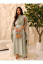 Floral Embroidery Luxury Cape Jalabiya