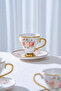 Linnea 6-Person Porcelain Coffee Cup Set - 90 ml - 4