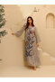 Elegant Sequin Floral Applique Jalabiya