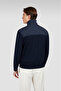 Men's Knitted Wool Zipped Sweater - 2