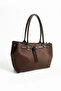 Floryn Model Women's Suede Brown Hand and Shoulder Bag - 3