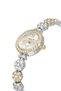 Luxury Stone Flower Pattern Cord Women Wrist Watch Gold Silver Color Pl-1584B3X