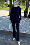 Double Suit with Stitching Detail Z5689 Navy Blue - 5