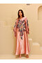 Elegant Shimmer Fabric Big Flower Colorful Design Modern Sleeves