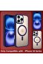iPhone 16 Pro Max Case - Transparent Acrylic with Color Frame, Thick Hybrid TPU(Deep Purple) - 8