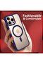 iPhone 16 Pro Max Case - Transparent Acrylic with Color Frame, Thick Hybrid TPU(Deep Purple) - 5