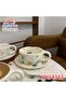 كوب سيراميك مع صحن - تصميم زهور - 2