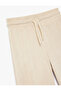Velvet Wide-Leg Pants with Tie-Up Waist and Slit Detail - 7