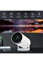 جهاز عرض صغير يدعم 4K وWiFi6 وBT5.0 وAndroid 11 وKeystone 180 درجة قابل للدوران (أبيض، 160ANSI) - 4