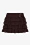 Women's Skirt Etk00875 Dark Brown