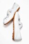 Polenia Women's Genuine Leather Ballet Flats White Color-Match Leather Lining - 8