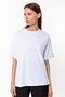 Kadın Oversize Basic T-Shirt / Tişört - 4
