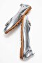 Perite Women's Genuine Leather Ballet Flats Lamé Color-Match Leather Lining with Elastic Back - 8