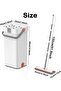 Flat mop & bucket,portable handheld wet and wet mop,with a 60 inch handle,with 2 ultra fine cushions - 2