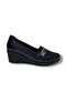 Sdf 1431-26 anatomical leather padded heel embellished women's shoe - 2