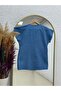 Callan Side-Tied Button Detailed Denim Vest-As874 Blue - 4