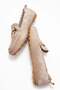 Women's Genuine Leather Loafers Casual Shoes with Elastic Back Mink Suede Mariner Color-Match Leather Lining - 8