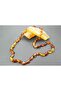 Palace Elegance Natural Cut Drop Amber Adult Necklace - 7