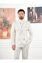 Men's Slim Fit Italian Style K Double-Breasted Suit Jacket Pants - Xprzcom8378 - 2