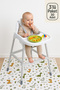 High Chair Underlay and Activity Cover 3 Rolls 30 Pieces 100X120 cm - Cute Dinosaurs - 5