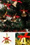 3-Piece Christmas Set - 12-Piece Mini Gift Package Ornament - 12-Piece Gold Christmas Tree Ball - 12-Piece Pine Tree Bell - 5