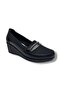 Sdf 1431-26 anatomical leather padded heel embellished women's shoe