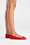 Poetry Women's Genuine Leather Ballet Flats Red Color-Match Leather Lining - 8