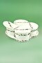 Christmas 4-Piece Porcelain Breakfast Set with Lids
