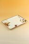 Retro Golden Christmas Porcelain Tray
