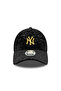 New York Yankees Women's Mlb Leo Velour Black 9Forty Adjustable Hat - 2